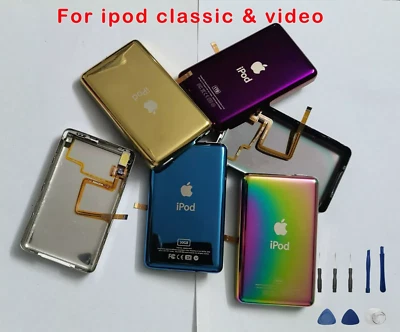 全新金属后盖和音频线 适用于 iPod Video 5 5.5th Classic 6/7 Thin/Thick — 第 1/4 张图片
