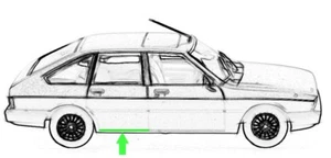 Untertürblech hinten rechts für Simca/Talbot 1307/1308/1510/Solara - Bild 1 von 4