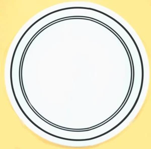 Corelle Classic Cafe Black Stripe Dinner Plate(s) Excellent- Near Perfect Choice - Picture 1 of 2