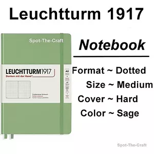 Leuchtturm1917 Dotted Journal Notebook Medium A5 Sage 361584 - Picture 1 of 10