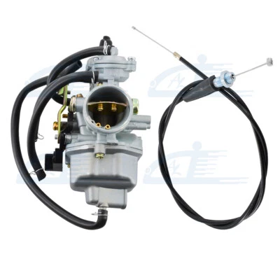 Carburetor & Throttle Cable For Honda TRX250EX Sportrax 250 Recon 250 TRX250 - Image 1 of 4