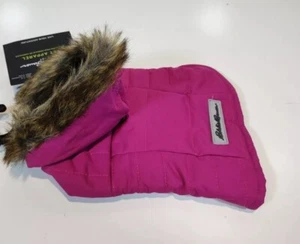 Eddie Bauer PET Chinook Hooded Parka by PetRageous Designs! NEW FUCHSIA SMALL - Picture 1 of 4
