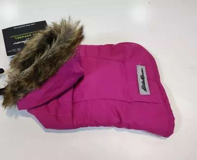 Eddie Bauer PET Chinook Hooded Parka by PetRageous Designs! NEW FUCHSIA SMALL - Image 1 of 4
