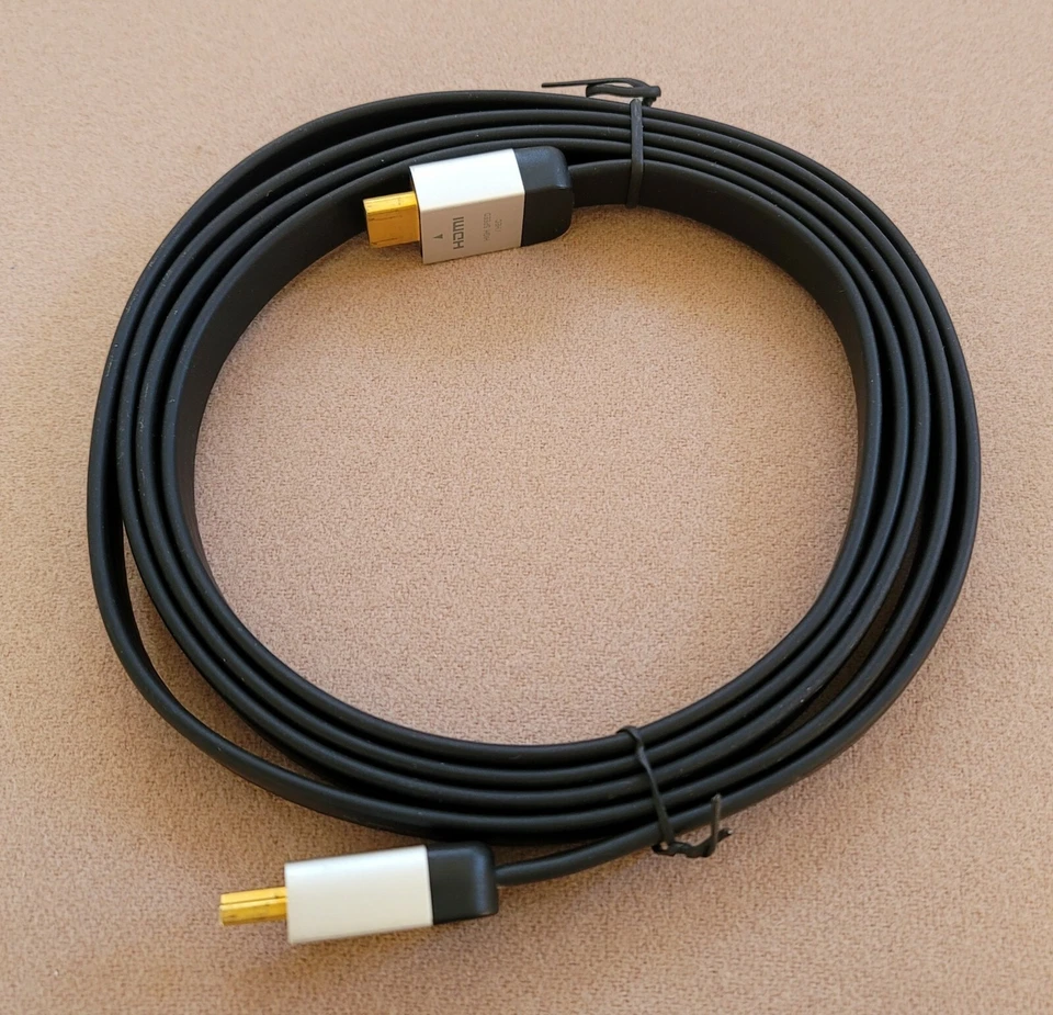 OEM Sony 6'5" (2m) DLC-HE20HF FLAT High-Speed HDMI Cable WITH ETHERNET  - Image 1 of 3