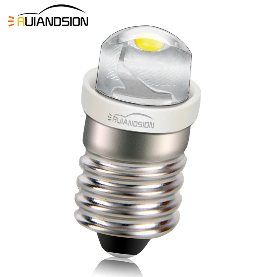 DC 1.5V / 3V / 4.5V / 6V / 12V Base de tornillo E10 COB LED Linterna Bombilla Lámpara - Imagen 1 de 4