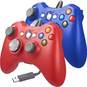 Joystick controller di gioco USB cablati per PC Microsoft Xbox 360 Windows XP 7 8 10 - Foto 1 di 57