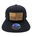 CHARLOTTE NORTH CAROLINA USA FLAG ADJUSTABLE SNAPBACK HAT CAP  *NWOT*