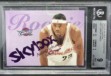 2003-04 Skybox Autographics Purple Insignia Rookie /25 RC Lebron James Bgs 9