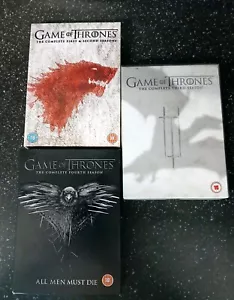 Game Of Thrones - Season 1-4 DVD 1 2 3 4 Free Postage - Picture 1 of 4