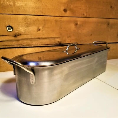 Inox 18" Cazador Furtivo de Peces 18c V I S Acero Inoxidable con Bandeja - Granero Elegante Foto 1 de 4