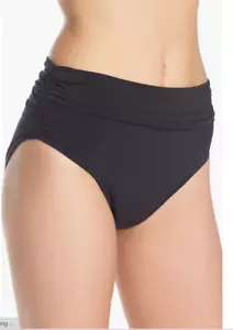 Magicsuit Shirred Bikini Bottoms Women's Swimsuit Black Size 8 3933 - Picture 1 of 3