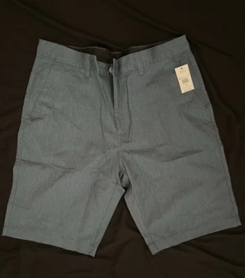 Volcom Men’s Vmonty 22” Stretch Chino Shorts Heather Blue Size 38 BNWT - Image 1 of 4