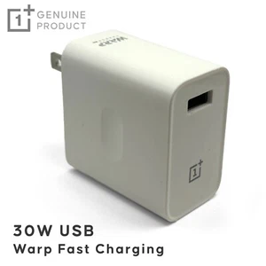Genuine OnePlus Warp Charge 30W USB PowerAdapter - White (WC0506A51GB) - Picture 1 of 6