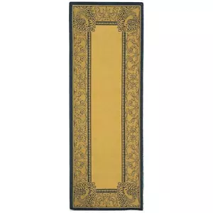 Natural/Blue Indoor/Outdoor Abaco Rug 2' 3 x 10' Runner - Picture 1 of 1