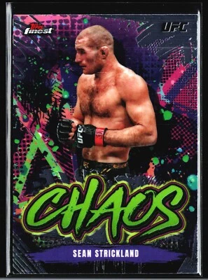 2024 Topps Finest UFC Sean Strickland Chaos - Image 1 of 2