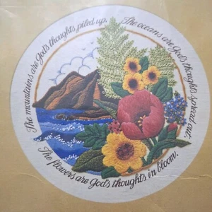 VTG Creative Circle Needlepoint Kit God's Thoughts 0614 Pure Wool Gift USA READ - Picture 1 of 11