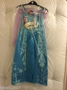 Disney Frozen Asda George Princess Elsa Fancy Dress Costume Age 7-8 NEW **LOOK** - Picture 1 of 2
