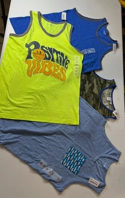 Nuevo con etiqueta Old Navy Niños Camisetas sin mangas Talla XL (14-16) Lote de 4 Foto 1 de 4