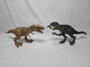Jurassic World Scorpios Rex Dominion Extreme Damage T-Rex Lot Of 2 - Picture 1 of 7