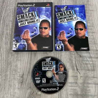 PS2 WWF SmackDown Just Bring It Sony Playstation 2 CIB Complete Manual Tested - Image 1 of 4