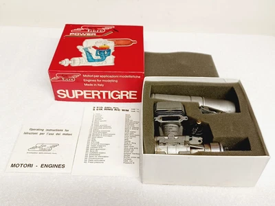 Vintage SUPER TIGRE Nitro RC S 61 K ABC W/M Engine w/Carb Muffler AIRPLANES - Image 1 of 4