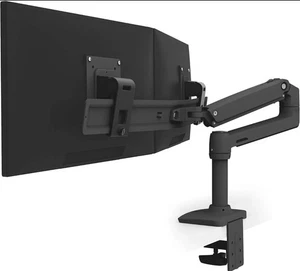 Ergotron– LX Dual Direct Monitor Arm, Desk Mount–for 2 Monitors- 45-489-224 - Picture 1 of 10