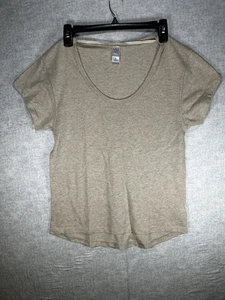 Alternative Earth T Shirt Size Small Oatmeal Beige Hi Lo Hem - Picture 1 of 7
