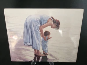 Baby Steps by Steve Hanks Ceramic Plaque "The Things That Matter Most" Coastal - Picture 1 of 6