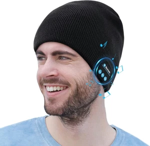 Regalo Uomo Donna Cappello Bluetooth Berretto Sci Regalo Natale Cappello Sportiv - Foto 1 di 12