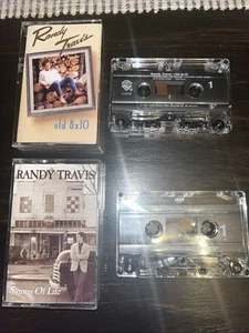 RANDY TRAVIS Cassette Tape (Lot Of 2) 8x10 1987, Storms Of Life 1986 - Picture 1 of 6