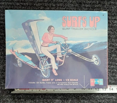 SURFS UP RARE Model Kit PYRO 1/8th Scale  - Surf Trailer Bicycle -Factory Sealed - Image 1 of 4