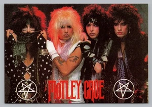 Motley Crue Vintage französische Import Postkarte 4x6 "Mini Poster" B10 - Bild 1 von 2