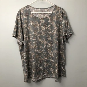 Pure Jill Damen Rundhalsausschnitt Shirt Größe 3X Blumenmuster J Jill - Bild 1 von 5