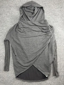Athleta Hoodie Womens Small Long Sleeve Cowl Neck Asymmetrical Pullover Pocket - Picture 1 of 8