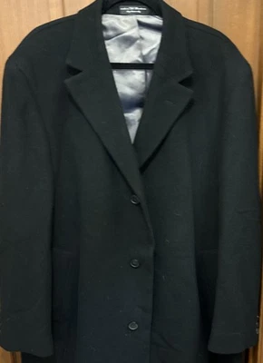 VTG Calvin Klein Men’s Trench Coat, Wool, Color: black ,Made In “MR Macedonia” - Image 1 of 4