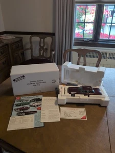 DANBURY MINT LIMITED EDITION 1964 FORD THUNDERBIRD HARDTOP  BURGUNDY METALLIC  - Picture 1 of 17