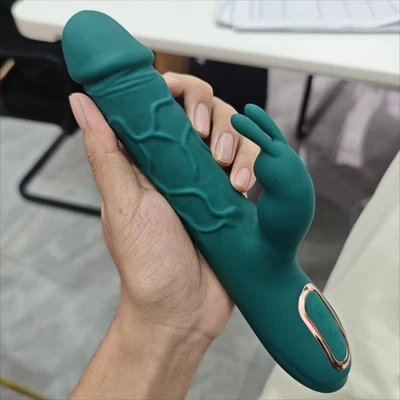 Rabbit G-Punkt Vibrator Dildo Klitoris Stimulator Heizung Sexspielzeug Frauen DE - Bild 1 von 4