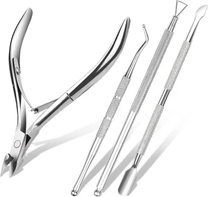 Taglia Cuticole Professionale, 4 Pezzi Tronchesi per Cuticole, Tronchese Unghie - Foto 1 di 12