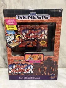 Sega Genesis Console Heroes Street Fighter II Ken & Ryu Stage Diorama NEW
