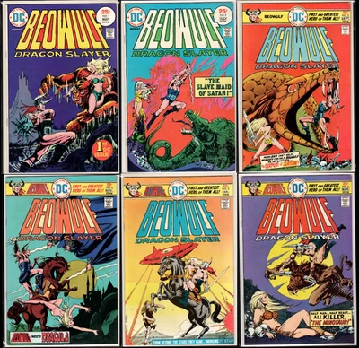 BEOWULF 1 2 3 4 5 6 (9.0 VF/NM) DRAGON SLAYER COMPLETE SERIES 1975 DC COMICS LOT - Image 1 of 4