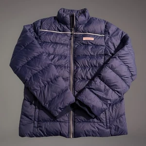 Abrigo chaqueta acolchada de poliéster azul marino Vineyard Vines para niños talla XL 18 - Imagen 1 de 7