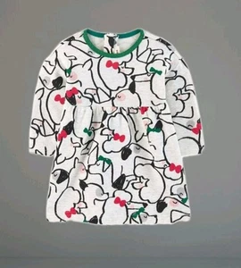 Catimini Dog Longsleeve Girls Cotton Dress 4yrs - Picture 1 of 5