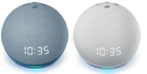 Amazon Echo Dot 4th Gen 2020 Smart Speaker with CLOCK Alexa WiFi Bluetooth Blue - Picture 1 of 17
