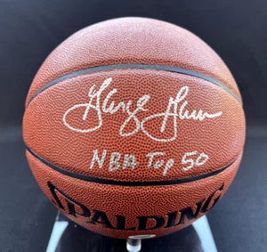 George Gervin Signed Spalding Basketball PSA - Picture 1 of 5