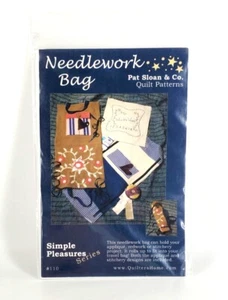 Needlework Pattern Pat Sloan Simple Pleasures Bag Quilts Applique Stitchery VTG - Picture 1 of 3