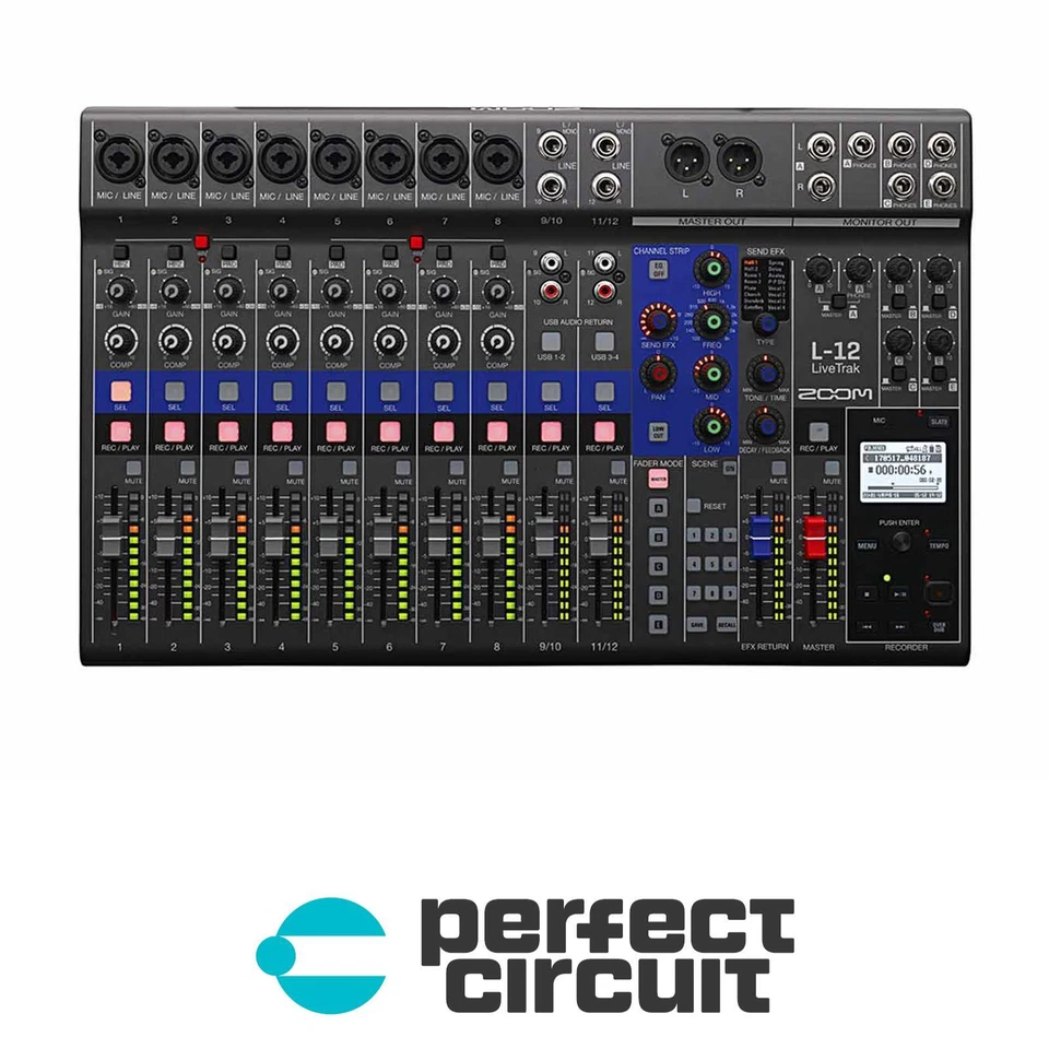 Zoom L12 LiveTrak Recorder / Mixer / Interface PRO AUDIO DEMO - PERFECT CIRCUIT - Image 1 of 1