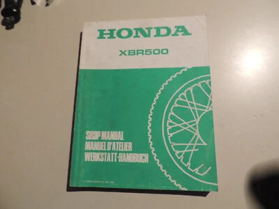 HONDA XBR 500 Werkstatthandbuch manuel d`atelier 1985 - Bild 1 von 4