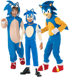 Sonique Déguisement Enfants Sonic The Hedgehog Officiel Garçons Filles
