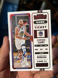 2022-23 Panini CONTENDERS BASKETBALL Stephen Curry Red break signature card #31