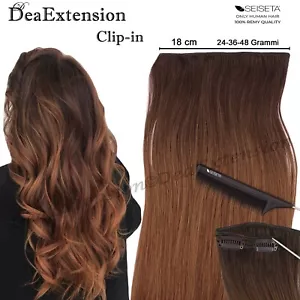 Extension Clip Capelli Veri Shatush Ombre Rooted Fascia 4 clip 18 cm 55 - 60 cm - Foto 1 di 14